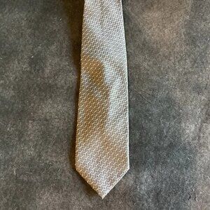Jeffrey Scott Men's Necktie Tie Dark Gray Squares w/ Silver Dots